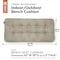 Classic Accessories Indoor/Outdoor Bench Cushion, 42 x 18 x 5", Khaki 62-198-015801-EC - alternate 7